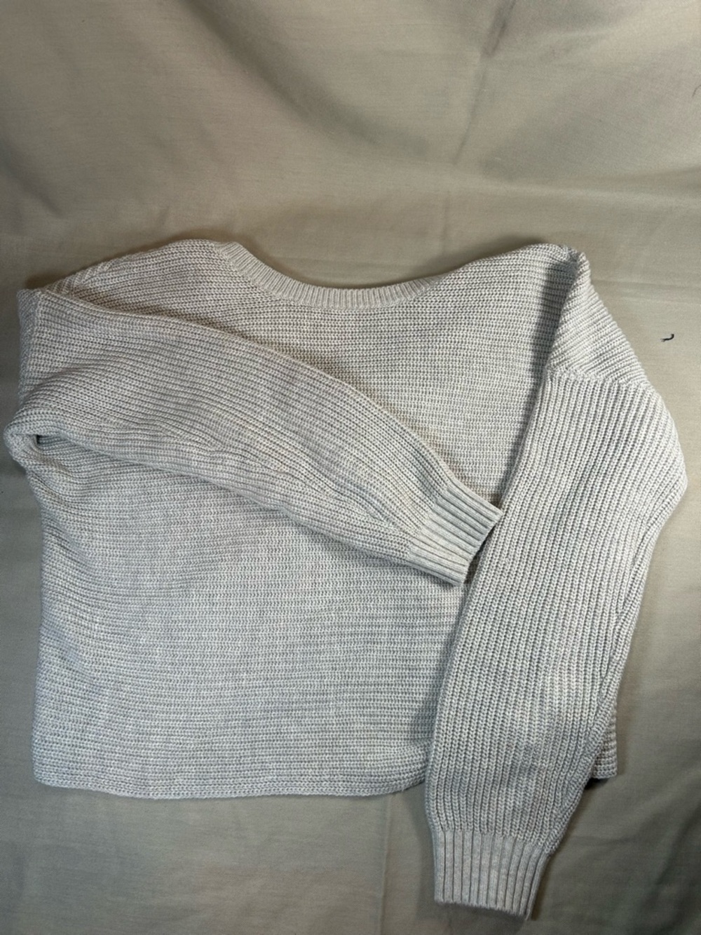 Hollister Light Beige/Cream Knit Sweater